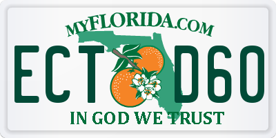 FL license plate ECTD60