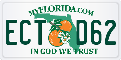 FL license plate ECTD62