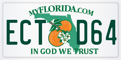 FL license plate ECTD64