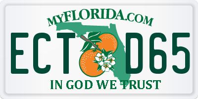 FL license plate ECTD65