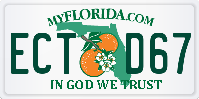 FL license plate ECTD67