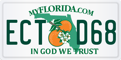 FL license plate ECTD68