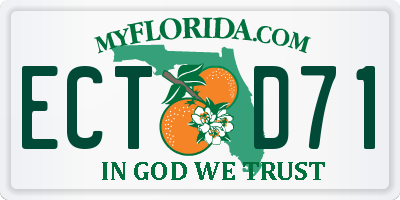 FL license plate ECTD71