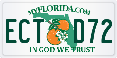 FL license plate ECTD72