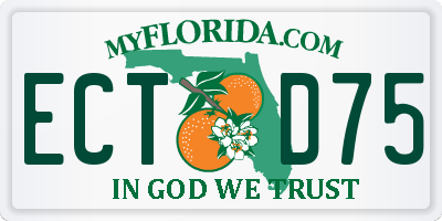 FL license plate ECTD75