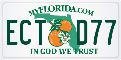 FL license plate ECTD77