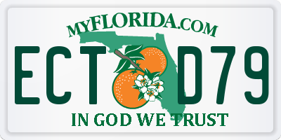FL license plate ECTD79