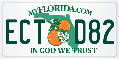 FL license plate ECTD82