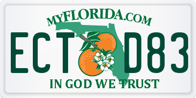 FL license plate ECTD83