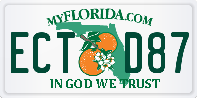 FL license plate ECTD87