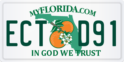 FL license plate ECTD91