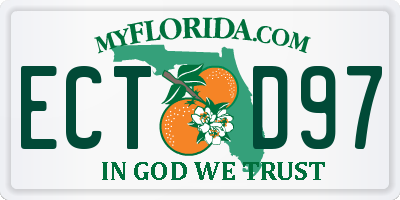 FL license plate ECTD97
