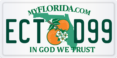 FL license plate ECTD99