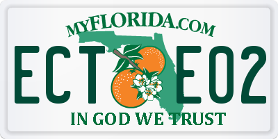 FL license plate ECTE02