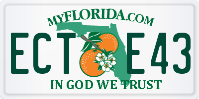 FL license plate ECTE43