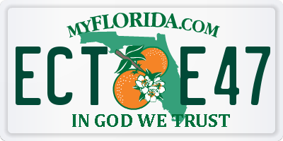 FL license plate ECTE47