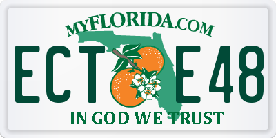 FL license plate ECTE48