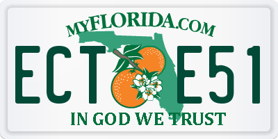 FL license plate ECTE51