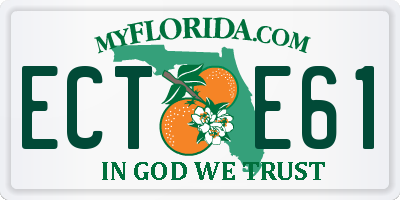 FL license plate ECTE61