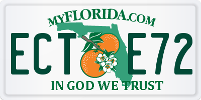 FL license plate ECTE72
