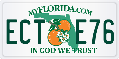 FL license plate ECTE76