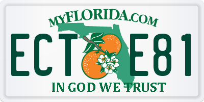 FL license plate ECTE81