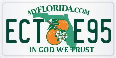 FL license plate ECTE95