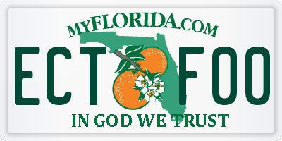 FL license plate ECTF00