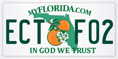 FL license plate ECTF02
