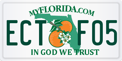 FL license plate ECTF05