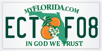 FL license plate ECTF08