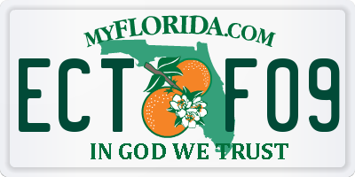 FL license plate ECTF09