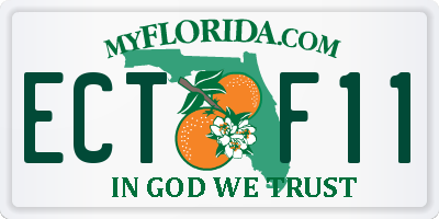 FL license plate ECTF11