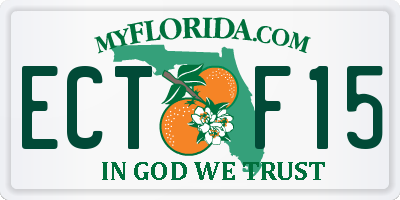 FL license plate ECTF15