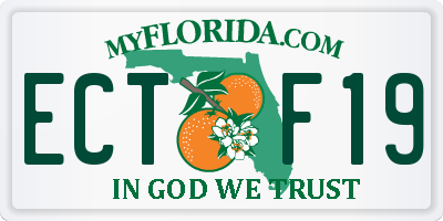 FL license plate ECTF19