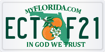 FL license plate ECTF21
