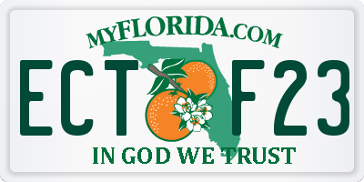 FL license plate ECTF23