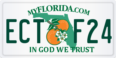 FL license plate ECTF24