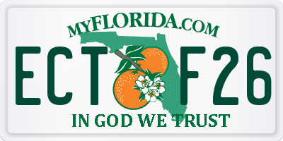 FL license plate ECTF26