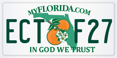 FL license plate ECTF27
