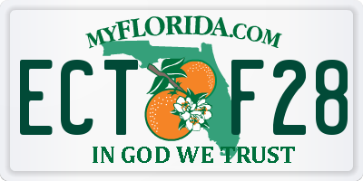 FL license plate ECTF28