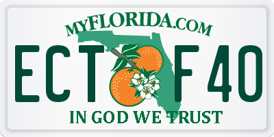 FL license plate ECTF40