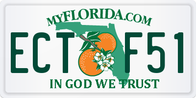 FL license plate ECTF51