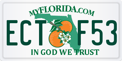 FL license plate ECTF53
