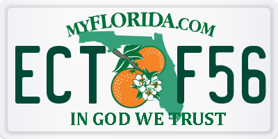 FL license plate ECTF56