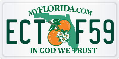 FL license plate ECTF59