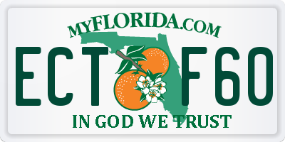 FL license plate ECTF60