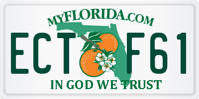 FL license plate ECTF61