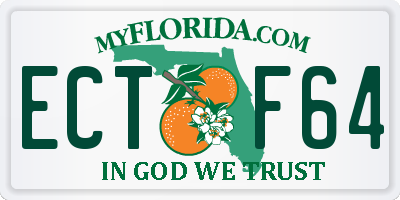 FL license plate ECTF64