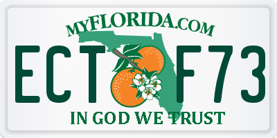 FL license plate ECTF73